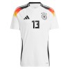 Officiële Voetbalshirt Duitsland Muller 13 Thuis EK 2024 - Heren